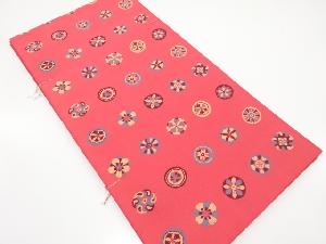 未使用品　花丸模様織出し袋帯